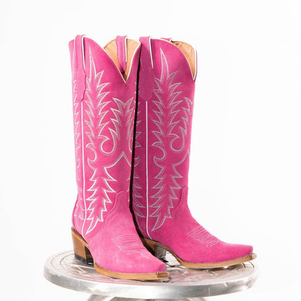 TANNER MARK WOMEN’S Hot Pink Suede Cowgirl Boots - Rancho Sementalvariable