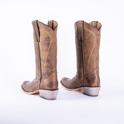 TANNER MARK WOMEN’S Savage Tobacco Cowgirl Boots Round Toe - Rancho Sementalvariable