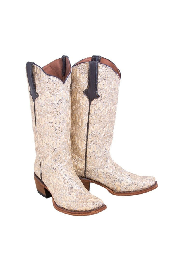 TANNER MARK WOMEN’S The Bride Beige Cowgirl Boots - Rancho Sementalvariable