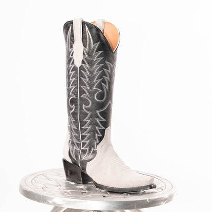 TANNER MARK WOMEN’S Triad Grey Suede Cowgirl Boots - Rancho Sementalvariable