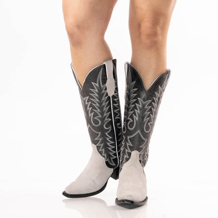 TANNER MARK WOMEN’S Triad Grey Suede Cowgirl Boots - Rancho Sementalvariable