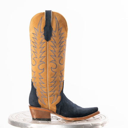 TANNER MARK WOMEN’S Triad Navy Suede Cowgirl Boots - Rancho Sementalvariable