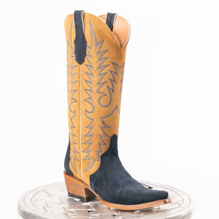 TANNER MARK WOMEN’S Triad Navy Suede Cowgirl Boots - Rancho Sementalvariable
