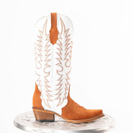 TANNER MARK WOMEN’S Triad Rust Suede Cowgirl Boots - Rancho Sementalvariable