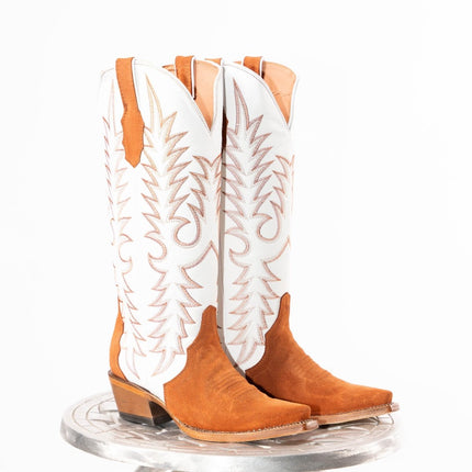 TANNER MARK WOMEN’S Triad Rust Suede Cowgirl Boots - Rancho Sementalvariable