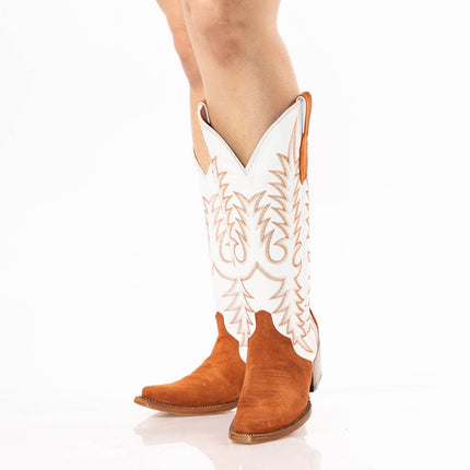 TANNER MARK WOMEN’S Triad Rust Suede Cowgirl Boots - Rancho Sementalvariable