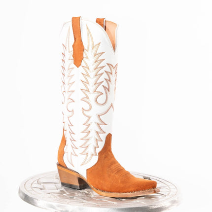 TANNER MARK WOMEN’S Triad Rust Suede Cowgirl Boots - Rancho Sementalvariable