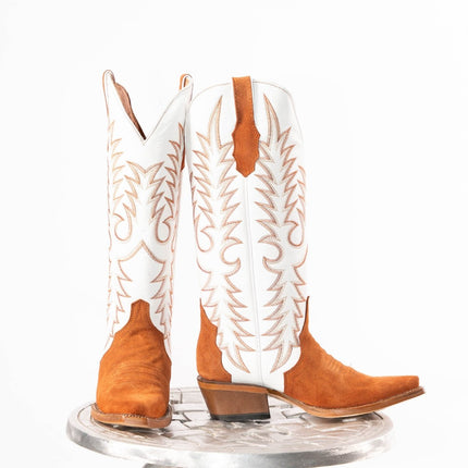 TANNER MARK WOMEN’S Triad Rust Suede Cowgirl Boots - Rancho Sementalvariable