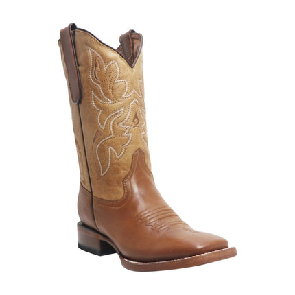 TANNER MARK YOUTH Slim Honey Brown Western Youth Boots Tan Top - Rancho Sementalvariable
