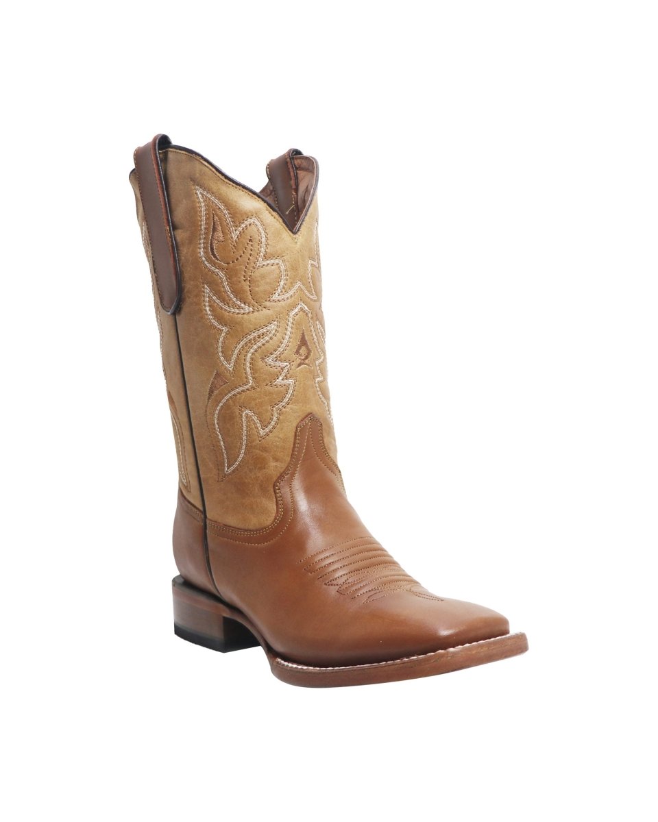 TANNER MARK YOUTH Slim Honey Brown Western Youth Boots Tan Top - Rancho Sementalvariable